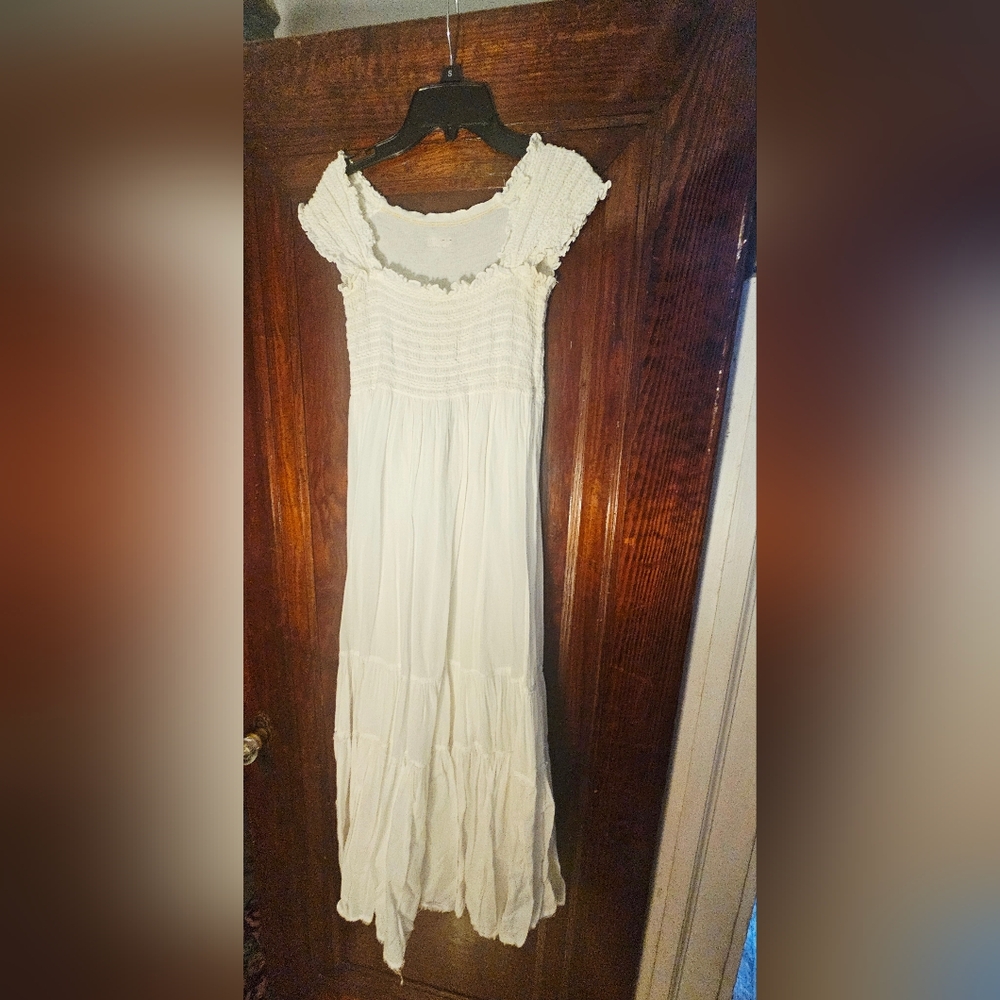 White Maxi Dress By Hard Tail-Size L- In Great Condition